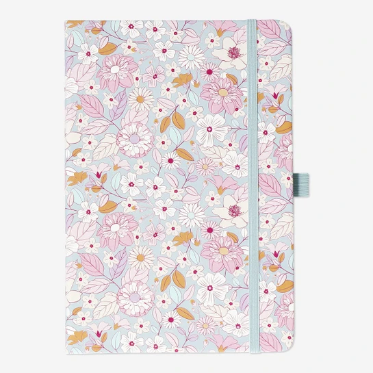 Flying Tiger Copenhagen Çiçekli Desenli Çizgili Defter