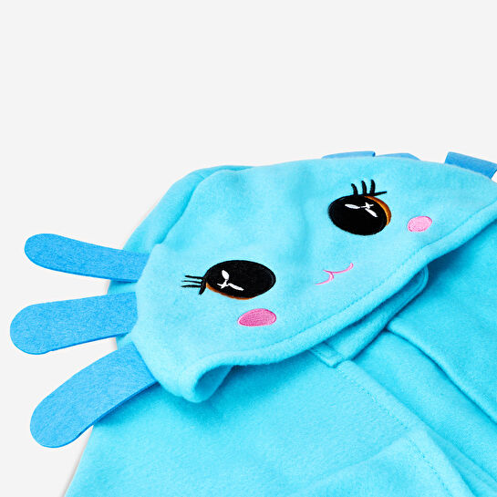 Flying Tiger Copenhagen Mavi Sevimli Canavar Pelerini 4-8 Yaş