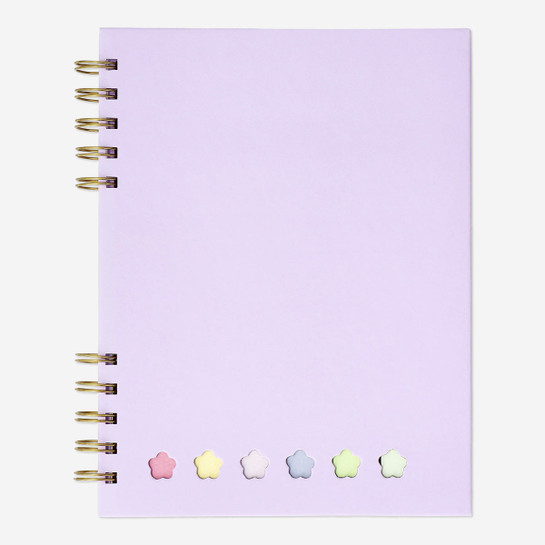Flying Tiger Copenhagen Kalemli ve Yapışkan Notlu Yeşil Çizgili Defter