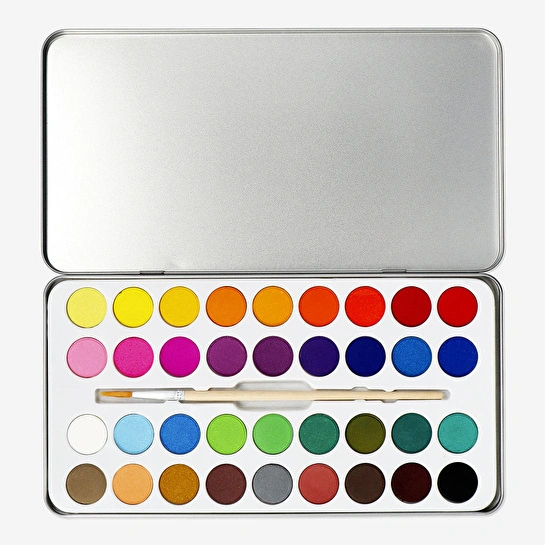 Flying Tiger Copenhagen 36 Renkli Fırçalı Suluboya Seti