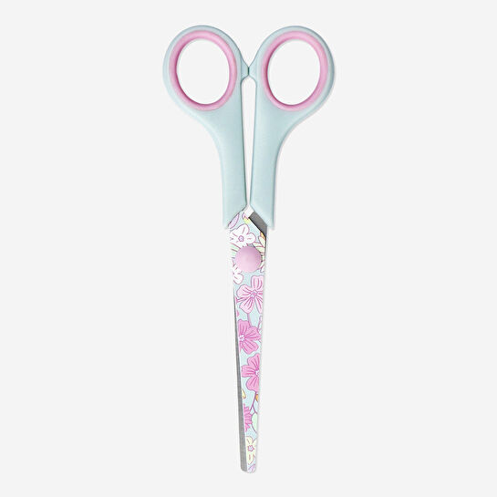 Flying Tiger Copenhagen Çiçek Desenli Kağıt Makası 17 cm