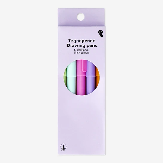 Flying Tiger Copenhagen 0,4 mm Uçlu 5'li Çizim Kalemi Seti