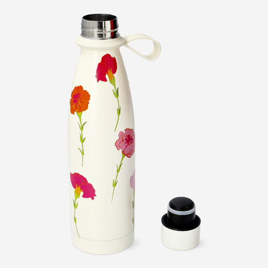 Flying Tiger Copenhagen Çiçek Desenli Paslanmaz Çelik Su Şişesi 480 ml