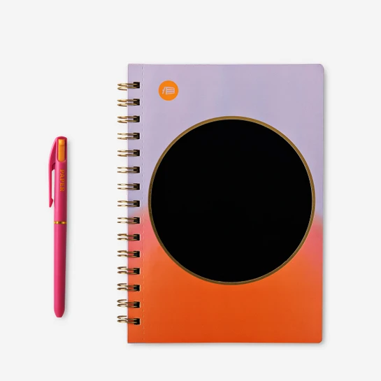 Flying Tiger Copenhagen Çizim Tahtalı Çizgili Defter ve Kalem Seti