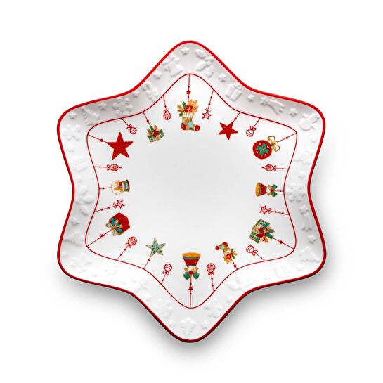 Jumbo Janus 2'li Yıldız Desenli Tabak