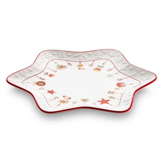 Jumbo Janus 2'li Yıldız Desenli Tabak