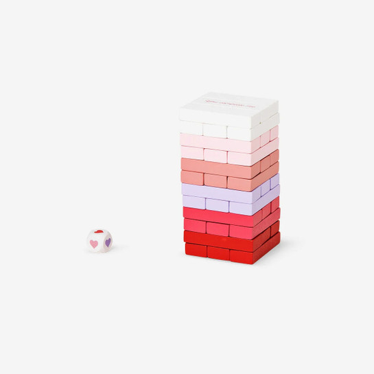 Flying Tiger Copenhagen Pembe Ahşap Blok Dizme Oyunu