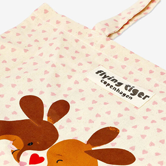 Flying Tiger Copenhagen Kahverengi Köpekli Bez Çanta