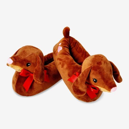 Flying Tiger Copenhagen Kahverengi Sosis Köpek Pofuduk Terlik 39/41