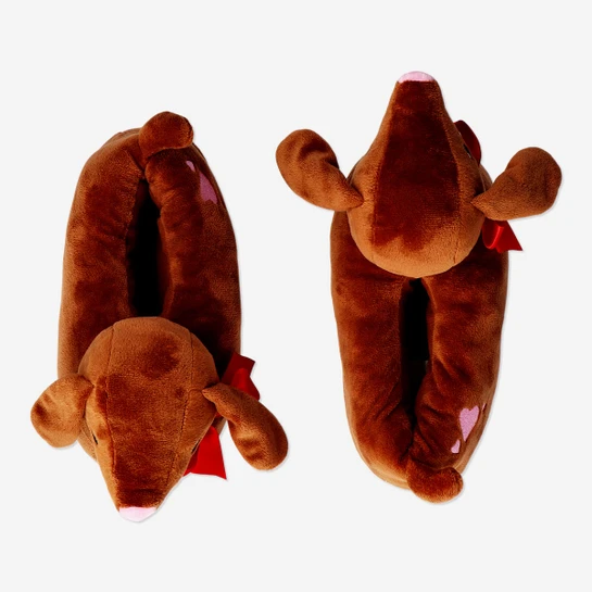 Flying Tiger Copenhagen Kahverengi Sosis Köpek Pofuduk Terlik 39/41