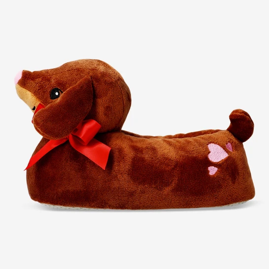 Flying Tiger Copenhagen Kahverengi Sosis Köpek Pofuduk Terlik 39/41
