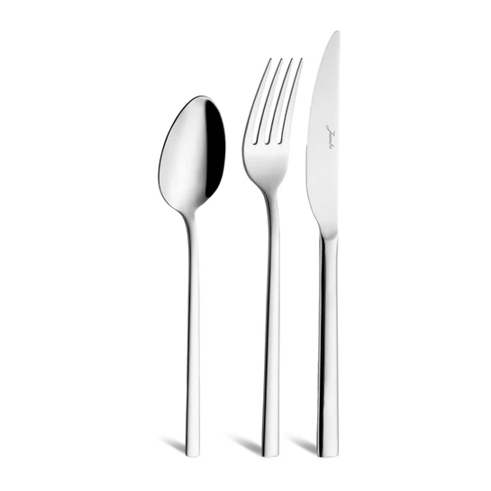 Jumbo 2001 18 Parça 6 Kişilik Yemek Çatal Kaşık Bıçak Takımı Çelik