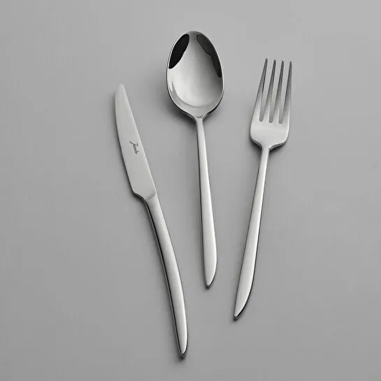 Jumbo 2600 84 Parça 12 Kişilik Çelik Çatal Kaşık Bıçak Takımı