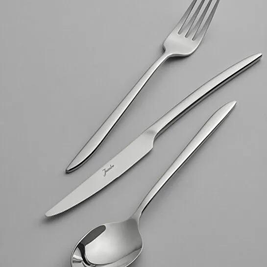 Jumbo 2600 84 Parça 12 Kişilik Çelik Çatal Kaşık Bıçak Takımı