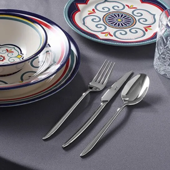 Jumbo 2600 84 Parça 12 Kişilik Çelik Çatal Kaşık Bıçak Takımı