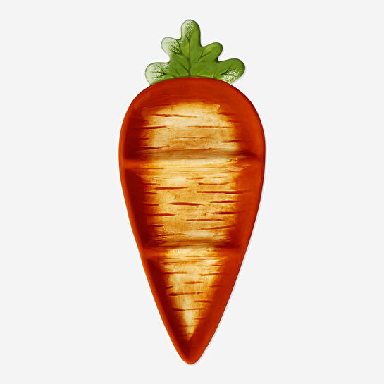 Flying Tiger Copenhagen Turuncu Havuç Şeklinde Büyük Servis Tabağı 27 cm