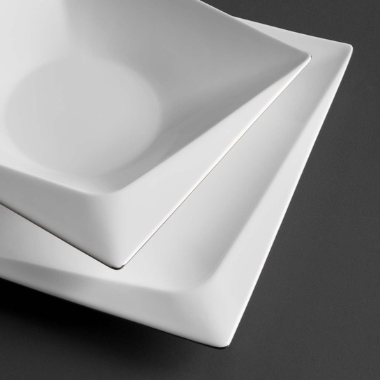 Jumbo Fold Platin 58 Parça 12 Kişilik Kare Yemek Takımı
