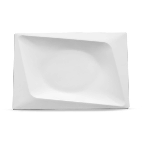 Jumbo Fold Platin 58 Parça 12 Kişilik Kare Yemek Takımı