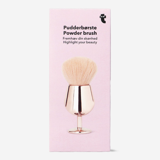 Flying Tiger Copenhagen Kadeh Şekilli Pembe Pudra Fırçası