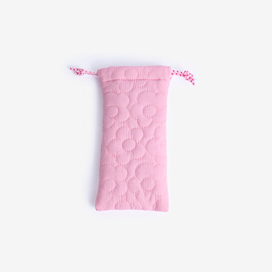 Flying Tiger Copenhagen Çiçek Dokumalı Pembe Gözlük Kılıfı