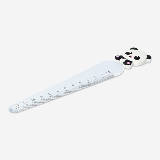 Flying Tiger Copenhagen Panda Detaylı Beyaz Cetvel 12 cm