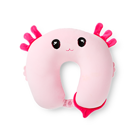 Flying Tiger Copenhagen Katlanabilir Pembe Sevimli Canavar Şeklinde Çocuk Boyun Yastığı