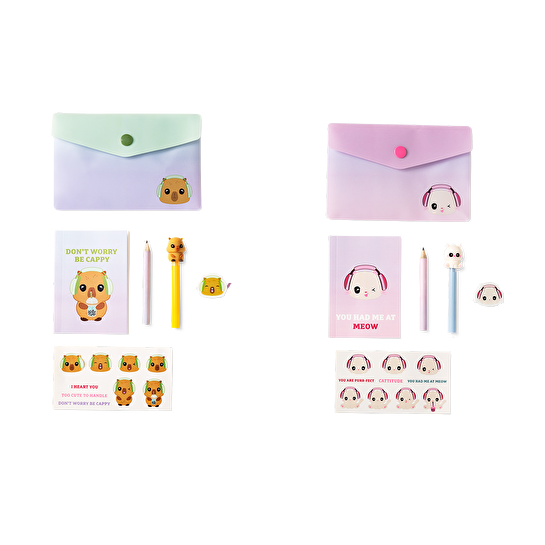 Flying Tiger Copenhagen Hayvan Desenli Sürpriz Kırtasiye Kiti