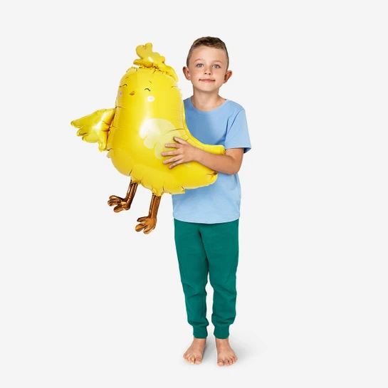 Flying Tiger Copenhagen Sarı Civciv Şeklinde Parlak Balon 81 cm