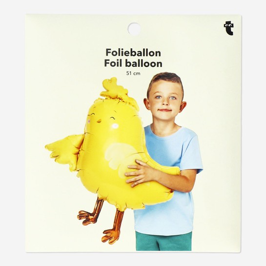 Flying Tiger Copenhagen Sarı Civciv Şeklinde Parlak Balon 81 cm