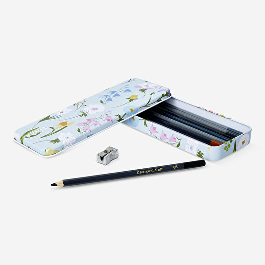 Flying Tiger Copenhagen 12'li Metal Kutuda Eskiz Kalemi Seti