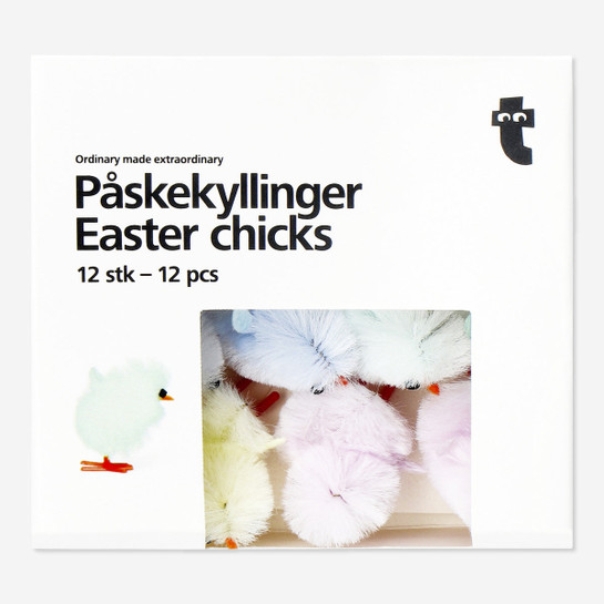 Flying Tiger Copenhagen 12'li Çok Renkli Mini Paskalya Civcivi Seti