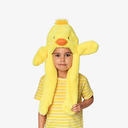 Flying Tiger Copenhagen Hareketli Kulaklı Sarı Peluş Civciv Şapka