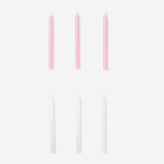 Flying Tiger Copenhagen 6'lı Pembe Şamdan Mumu Seti