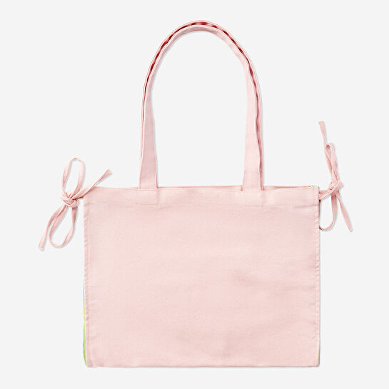 Flying Tiger Copenhagen Fiyonk Detaylı Toz Pembe Shopper Çanta