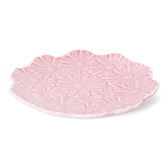 Flying Tiger Copenhagen Küçük Pembe Çiçek Desenli Seramik Tabak