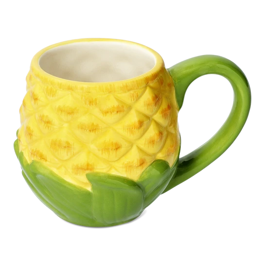 Flying Tiger Copenhagen Ananas Şeklinde Turuncu Seramik Kupa