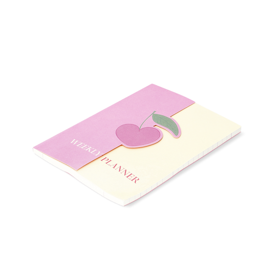 Flying Tiger Copenhagen Pembe Kiraz Desenli Haftalık Planlayıcı Defter