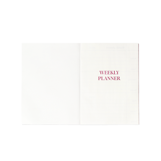 Flying Tiger Copenhagen Pembe Kiraz Desenli Haftalık Planlayıcı Defter