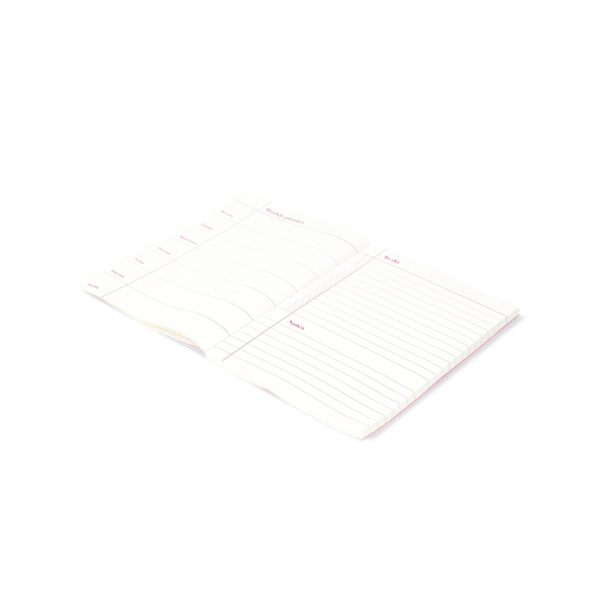 Flying Tiger Copenhagen Pembe Kiraz Desenli Haftalık Planlayıcı Defter