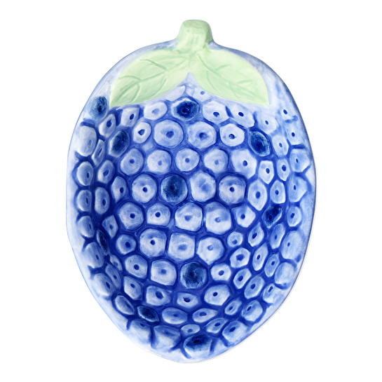 Flying Tiger Copenhagen Mavi Yaban Mersini Şeklinde Seramik Kase