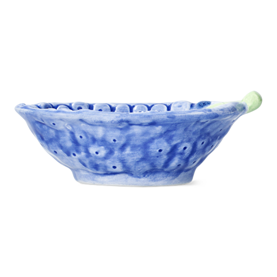 Flying Tiger Copenhagen Mavi Yaban Mersini Şeklinde Seramik Kase