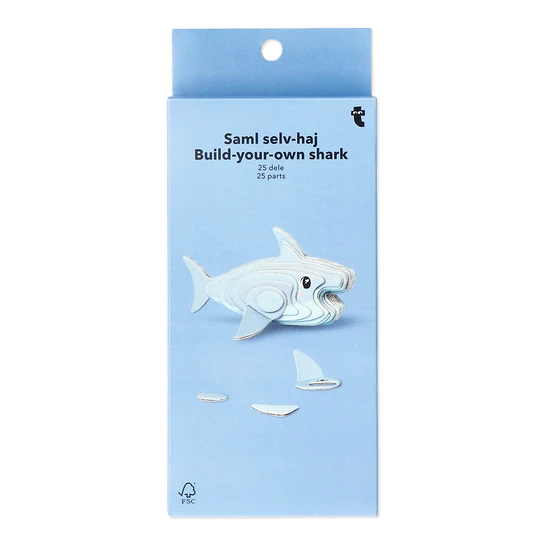 Flying Tiger Copenhagen Kendin Yap 3D Köpek Balığı Kiti