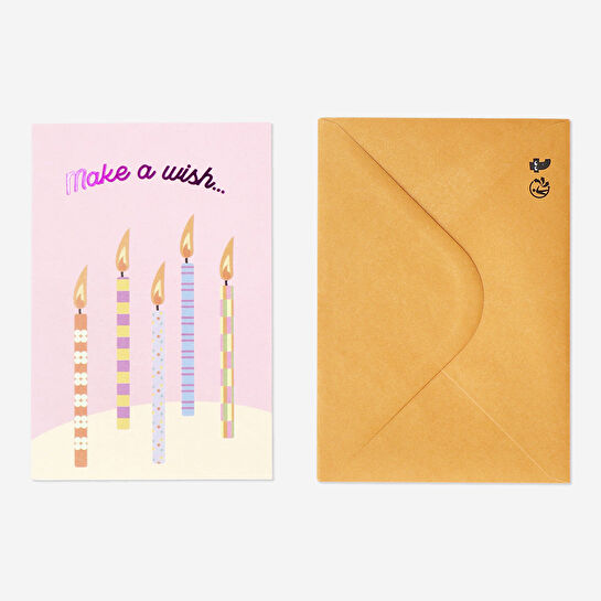 Flying Tiger Copenhagen Mum Detaylı Pembe Doğum Günü Kartı