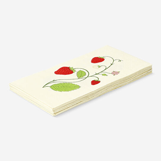 Flying Tiger Copenhagen 16'lı Çilek Desenli Kokteyl Peçetesi