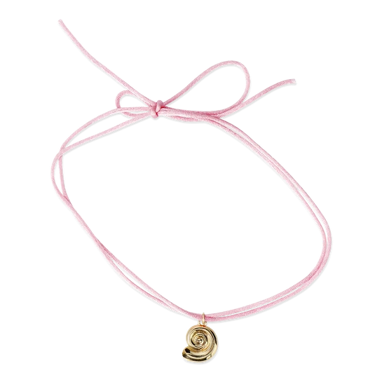 Flying Tiger Copenhagen Gold Deniz Kabuğu Detaylı Pembe Kolye
