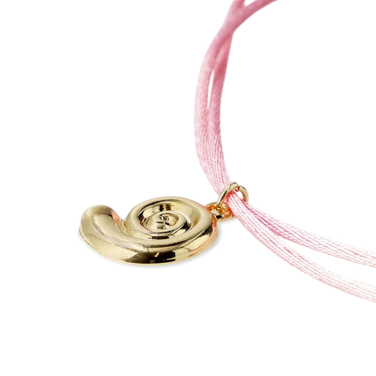 Flying Tiger Copenhagen Gold Deniz Kabuğu Detaylı Pembe Kolye