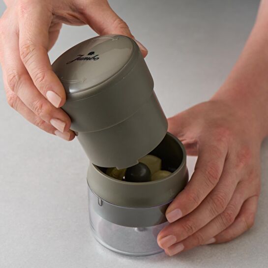 Jumbo Smart Grey Hazneli Sarımsak Ezici