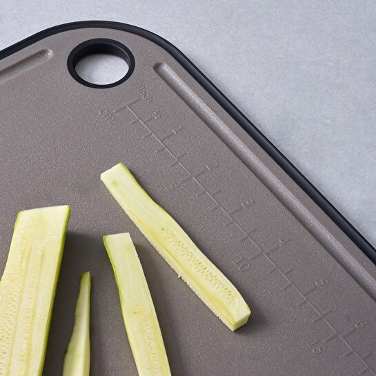 Jumbo Smart Grey Kesme Tahtası ve 2'li Bıçak Seti