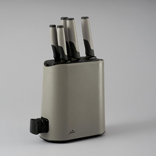 Jumbo Smart Grey Standlı 5'li Bıçak Seti