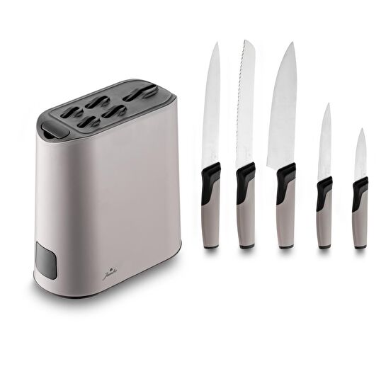 Jumbo Smart Grey Standlı 5'li Bıçak Seti